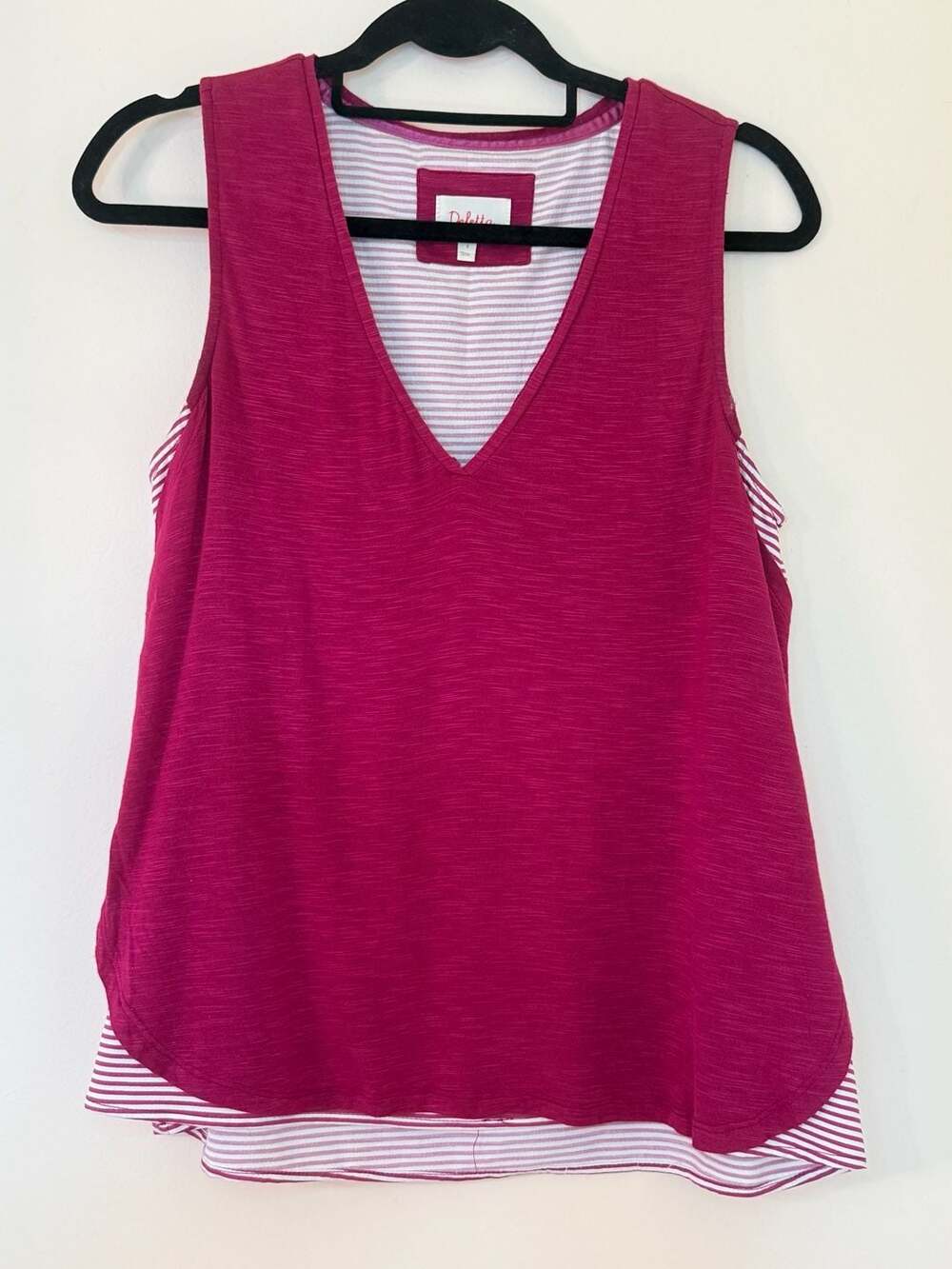 Anthropologie Deletta Weekdays Layered V-Neck Tank Top